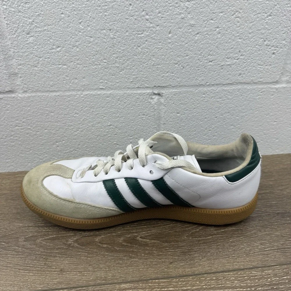Adidas‎ Samba Golf Shoes Spikeless White Green Gum4 JH6151 Sz 10.5